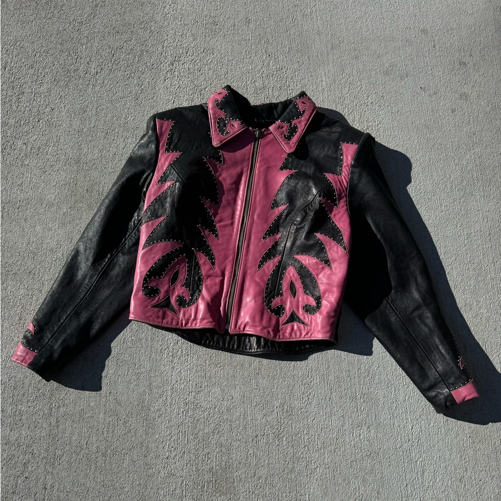 Size 12 tribe America leather jacket